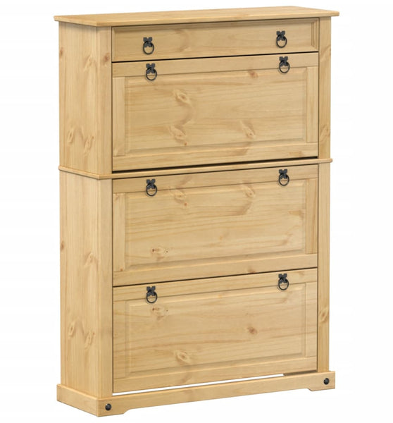 Schuhschrank Corona 99x32x138 cm Massivholz Kiefer