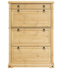 Schuhschrank Corona 99x32x138 cm Massivholz Kiefer