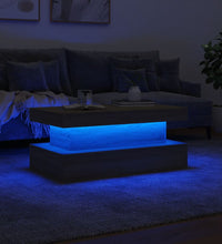 Couchtisch mit LED-Leuchten Sonoma-Eiche 90x50x40 cm