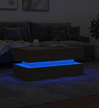 Couchtisch mit LED-Leuchten Sonoma-Eiche 90x50x40 cm