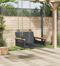 Hängesessel Schwarz 63x62x40 cm Poly Rattan