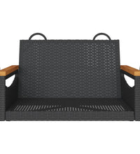 Hängesessel Schwarz 63x62x40 cm Poly Rattan