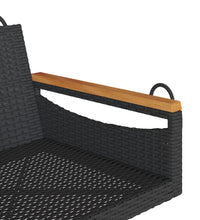 Hängesessel Schwarz 63x62x40 cm Poly Rattan