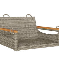 Hängesessel Grau 63x62x40 cm Poly Rattan