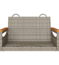 Hängesessel Grau 63x62x40 cm Poly Rattan