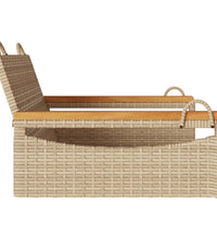 Hängesessel Beige 63x62x40 cm Poly Rattan