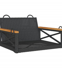 Hängesessel Schwarz 63x62x40 cm Poly Rattan
