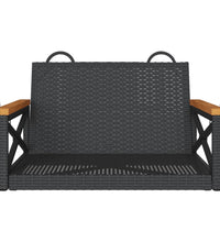 Hängesessel Schwarz 63x62x40 cm Poly Rattan