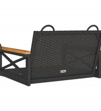 Hängesessel Schwarz 63x62x40 cm Poly Rattan