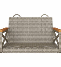 Hängesessel Grau 63x62x40 cm Poly Rattan