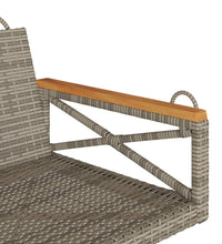 Hängesessel Grau 63x62x40 cm Poly Rattan