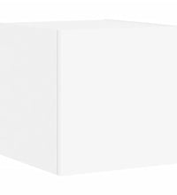 6-tlg. TV-Wohnwand mit LED-Leuchten Weiß