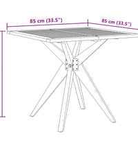 Gartentisch Quadratisch 85x85x75 cm Massivholz Akazie