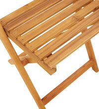 Bistrostühle 2 Stk. Beige Massivholz Akazie und Poly-Rattan