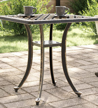 Gartentisch Bronzen 53x53x53 cm Aluminiumguss