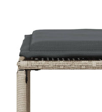 7-tlg. Garten-Essgruppe mit Kissen Hellgrau Poly Rattan