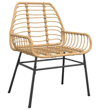 Gartenstühle 2 Stk. Braun Poly Rattan