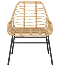 Gartenstühle 2 Stk. Braun Poly Rattan