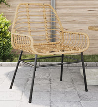 Gartenstühle 2 Stk. Braun Poly Rattan