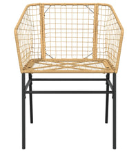 Gartenstühle 2 Stk. Braun Poly Rattan