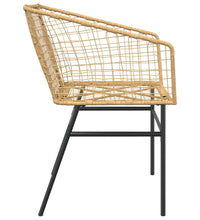 Gartenstühle 2 Stk. Braun Poly Rattan