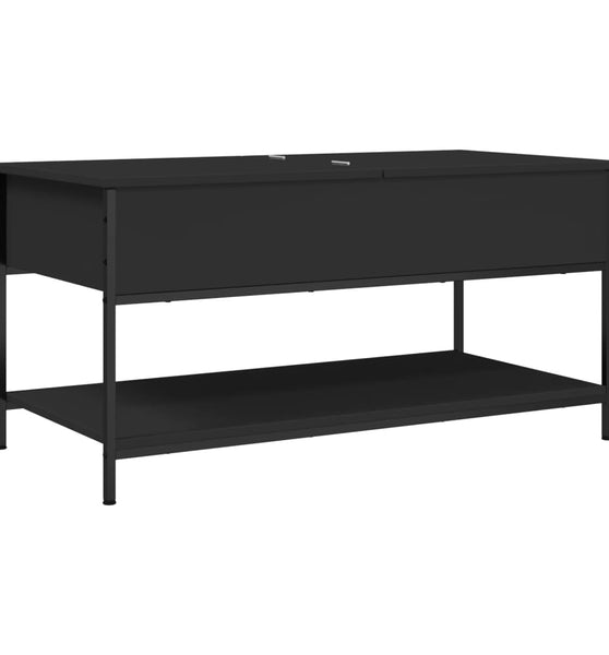 Couchtisch Schwarz 100x50x50 cm Holzwerkstoff und Metall