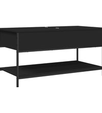 Couchtisch Schwarz 100x50x50 cm Holzwerkstoff und Metall