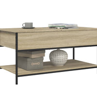 Couchtisch Sonoma-Eiche 100x50x50 cm Holzwerkstoff und Metall