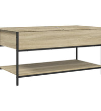 Couchtisch Sonoma-Eiche 100x50x50 cm Holzwerkstoff und Metall