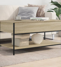 Couchtisch Sonoma-Eiche 100x50x50 cm Holzwerkstoff und Metall