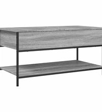 Couchtisch Grau Sonoma 100x50x50 cm Holzwerkstoff und Metall