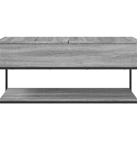 Couchtisch Grau Sonoma 100x50x50 cm Holzwerkstoff und Metall