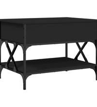 Couchtisch Schwarz 70x50x50 cm Holzwerkstoff und Metall