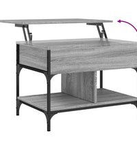 Couchtisch Grau Sonoma 70x50x50 cm Holzwerkstoff und Metall