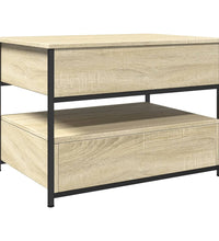 Couchtisch Sonoma-Eiche 70x50x50 cm Holzwerkstoff und Metall