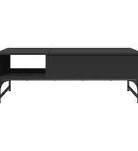 Couchtisch Schwarz 100x50x35 cm Holzwerkstoff und Metall