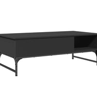 Couchtisch Schwarz 100x50x35 cm Holzwerkstoff und Metall