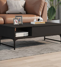 Couchtisch Schwarz 100x50x35 cm Holzwerkstoff und Metall