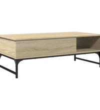 Couchtisch Sonoma-Eiche 100x50x35 cm Holzwerkstoff und Metall