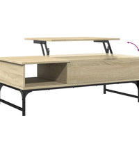 Couchtisch Sonoma-Eiche 100x50x35 cm Holzwerkstoff und Metall