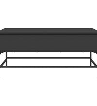 Couchtisch Schwarz 100x50x45 cm Holzwerkstoff und Metall