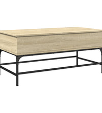 Couchtisch Sonoma-Eiche 100x50x45 cm Holzwerkstoff und Metall