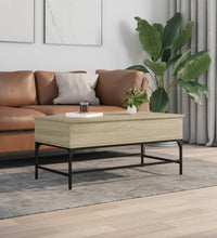 Couchtisch Sonoma-Eiche 100x50x45 cm Holzwerkstoff und Metall