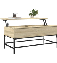 Couchtisch Sonoma-Eiche 100x50x45 cm Holzwerkstoff und Metall