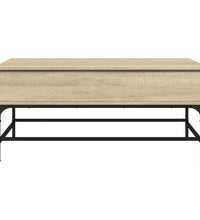 Couchtisch Sonoma-Eiche 100x50x45 cm Holzwerkstoff und Metall