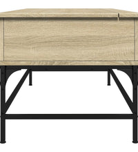 Couchtisch Sonoma-Eiche 100x50x45 cm Holzwerkstoff und Metall