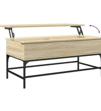 Couchtisch Sonoma-Eiche 100x50x45 cm Holzwerkstoff und Metall