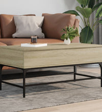 Couchtisch Sonoma-Eiche 100x50x45 cm Holzwerkstoff und Metall