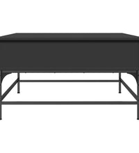 Couchtisch Schwarz 80x80x45 cm Holzwerkstoff und Metall