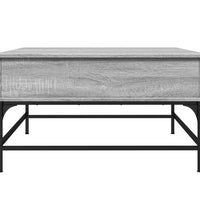 Couchtisch Grau Sonoma 80x80x45 cm Holzwerkstoff und Metall